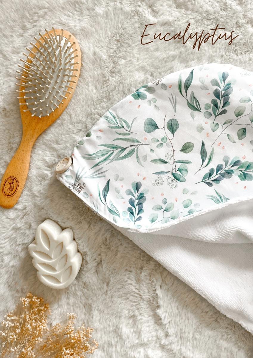 Serviette / turban pour cheveux - Eucalyptus