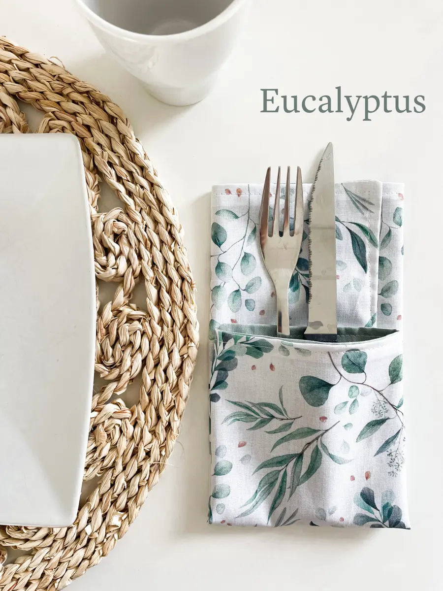 Serviette de table (à l'unité) - Eucalyptus