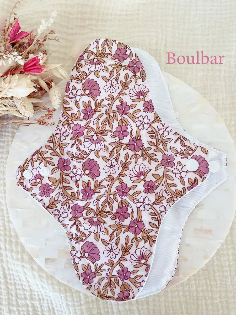 Serviette hygiénique lavable pour flux important - Boulbar