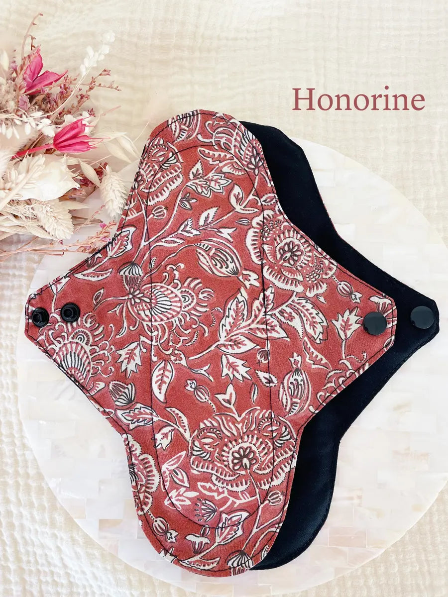 Serviette hygiénique lavable pour flux important - Honorine