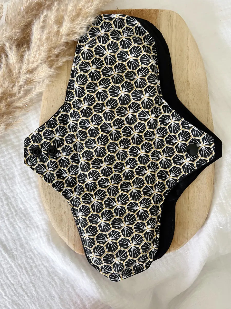 Serviette hygiénique lavable NUIT pour flux abondants - Abeja