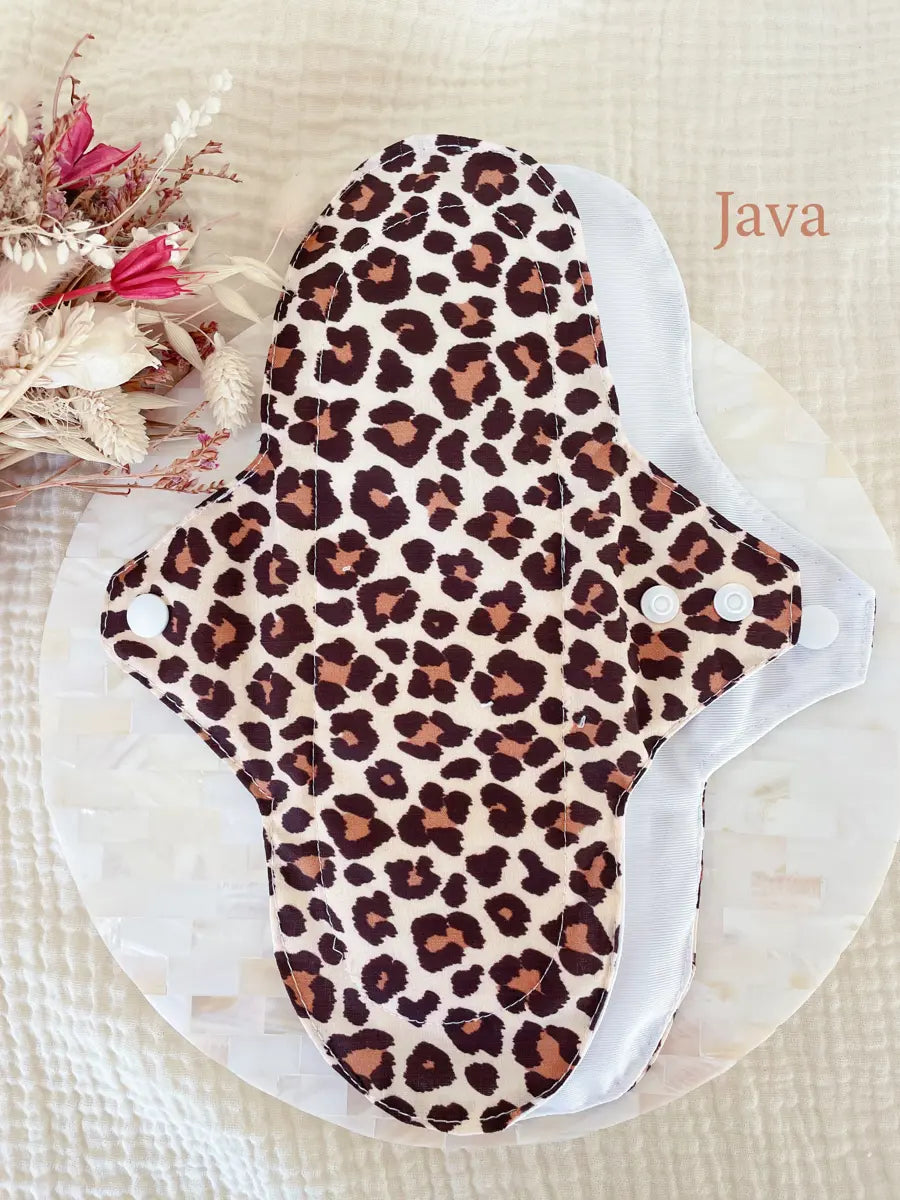 Serviette hygiénique lavable NUIT pour flux abondants - Java