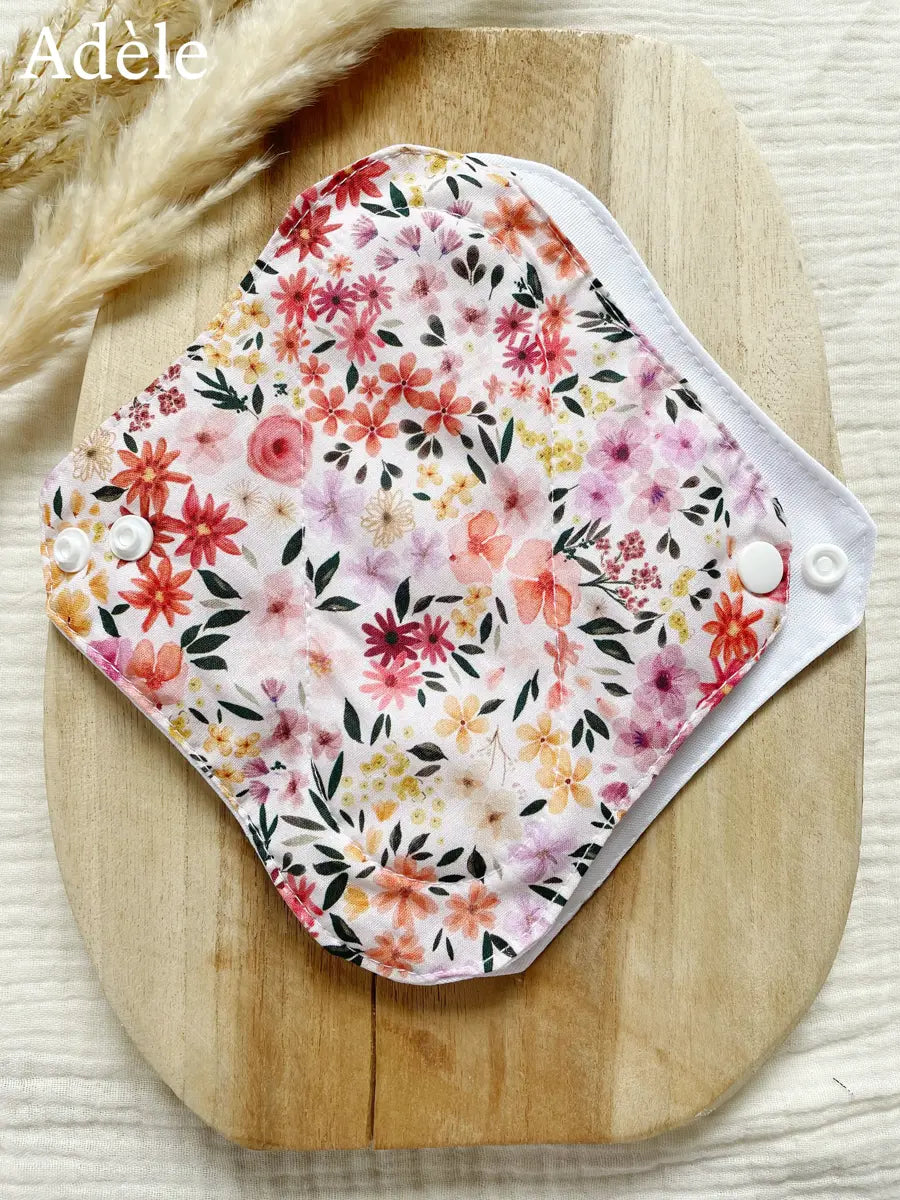 Serviette lavable flux MOYEN – Serviette hygiénique de jour - Adèle