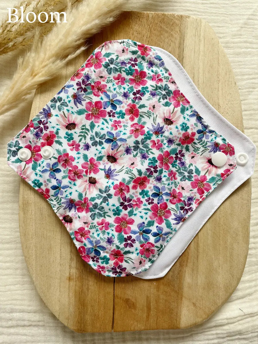 Serviette lavable flux MOYEN – Serviette hygiénique de jour - Bloom