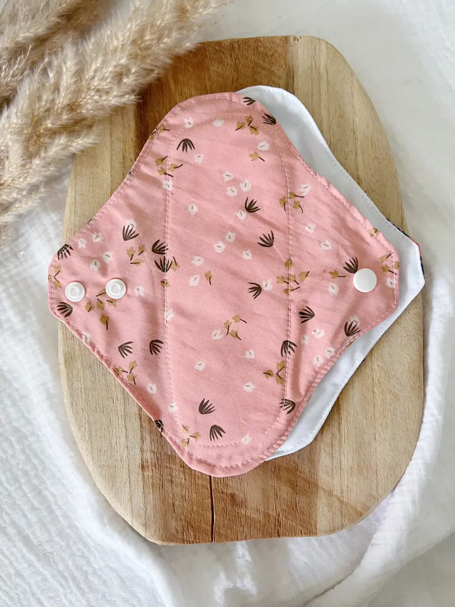 Serviette lavable flux MOYEN – Serviette hygiénique de jour - Flore