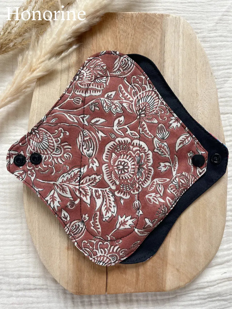 Serviette lavable flux MOYEN – Serviette hygiénique de jour - Honorine