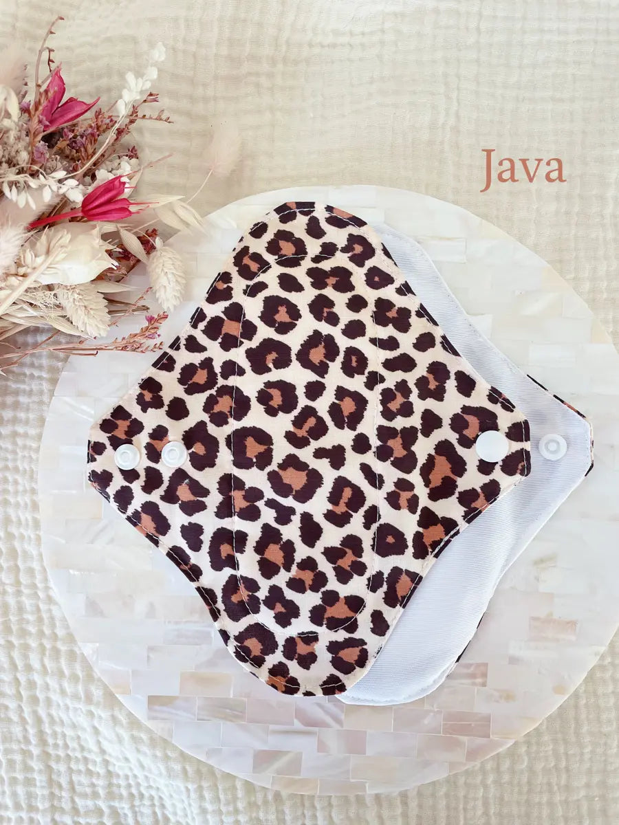 Serviette lavable flux MOYEN – Serviette hygiénique de jour - Java