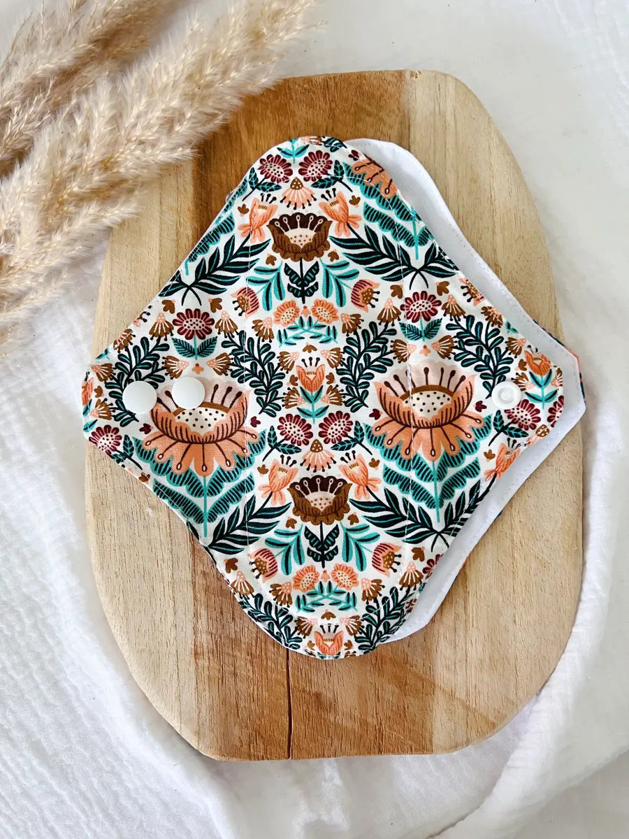 Serviette lavable flux MOYEN – Serviette hygiénique de jour - Paradise