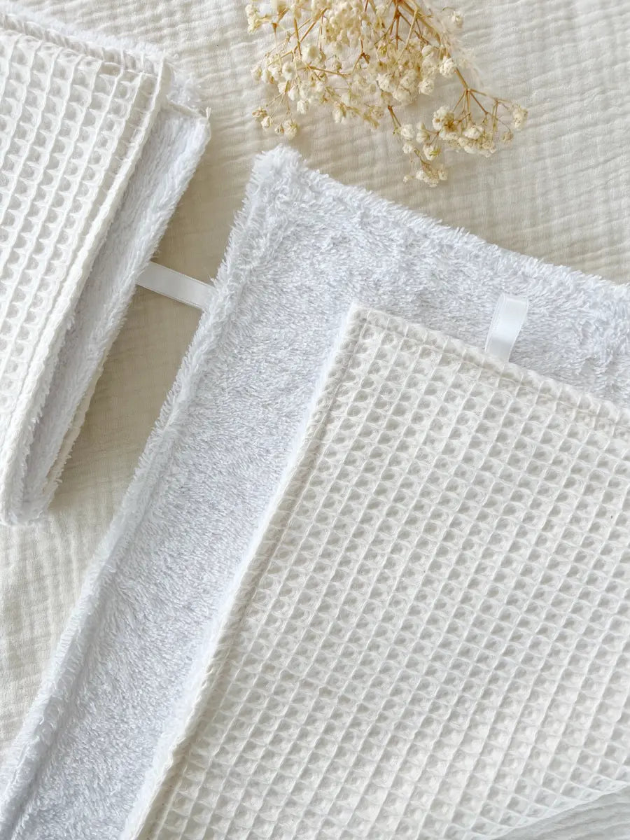 Essuie-mains de cuisine réutilisable - Nid d’abeille écru