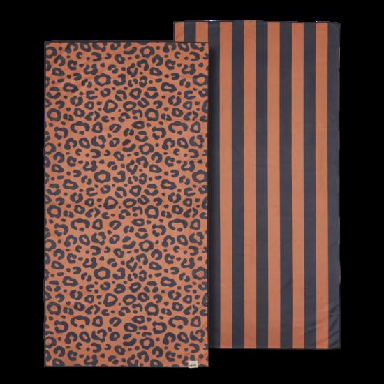 Serviette microfibres enfant - Atelier Wagram - Léopard marron