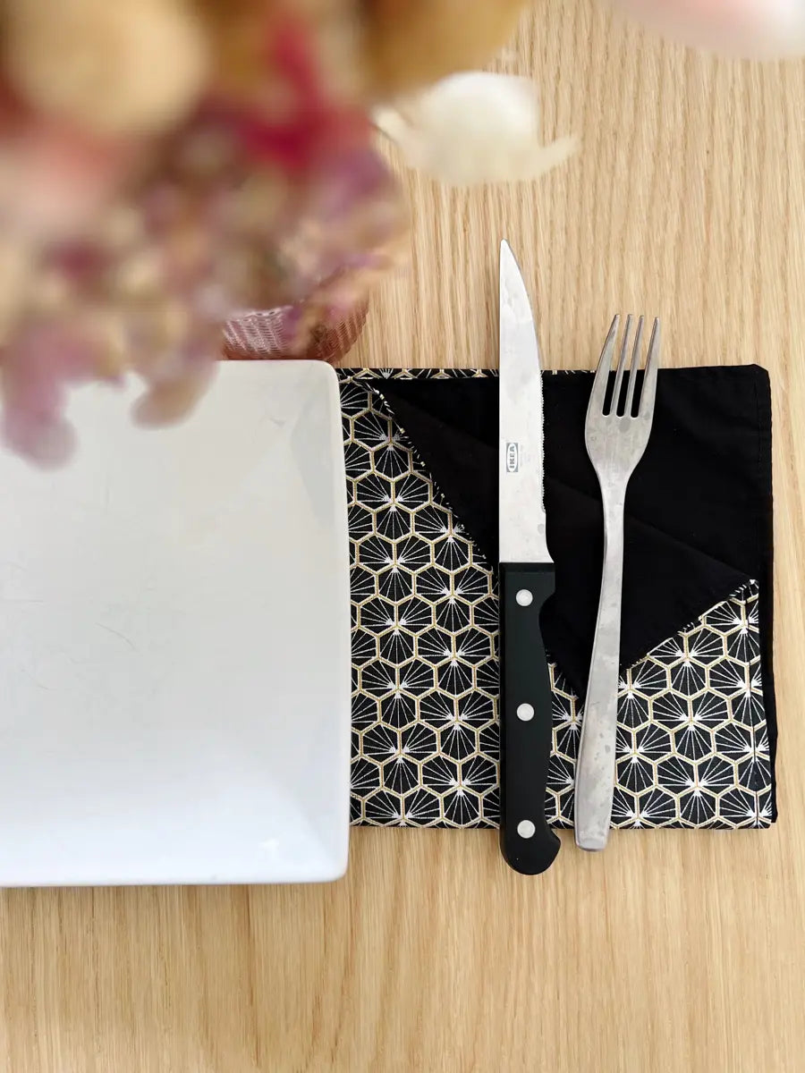 Serviettes de table (lot de 4 serviettes) - Abeja