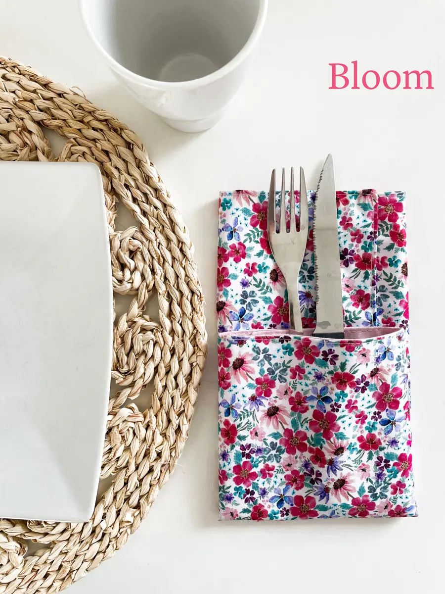 Serviettes de table (lot de 4 serviettes) - Bloom