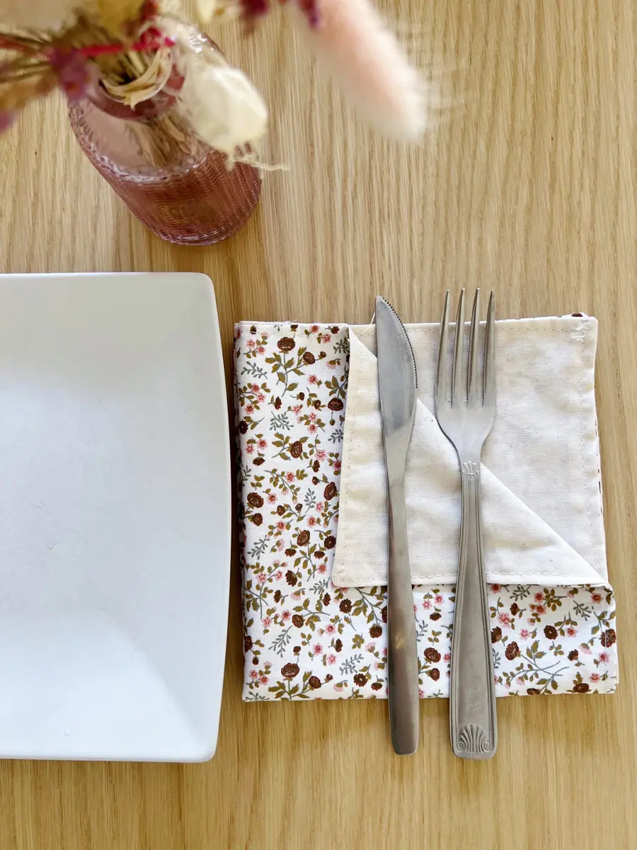 Serviettes de table (lot de 4 serviettes) - Eleanore