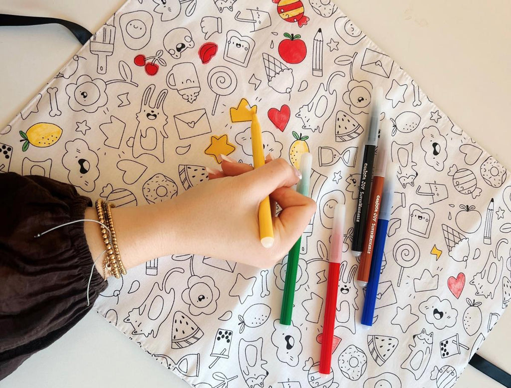 Set de table à colorier lavable (et ses feutres) - 1