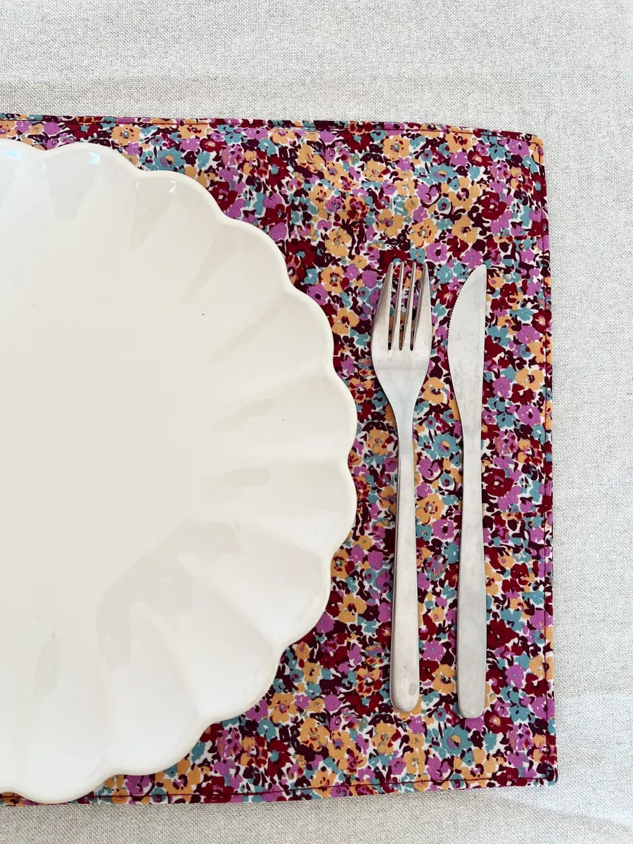Set de table - Purple flowers