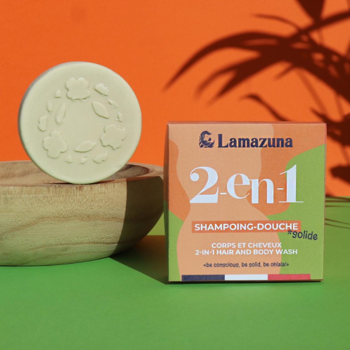 Shampoing & gel douche solide 2-en-1 - Lamazuna - 1