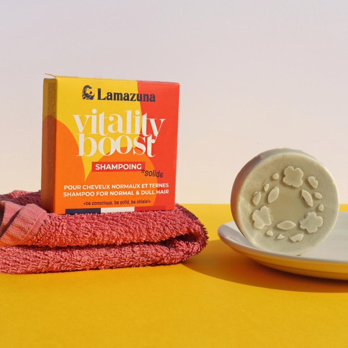 Shampoing solide tonifiant Vitality boost - Lamazuna - 1