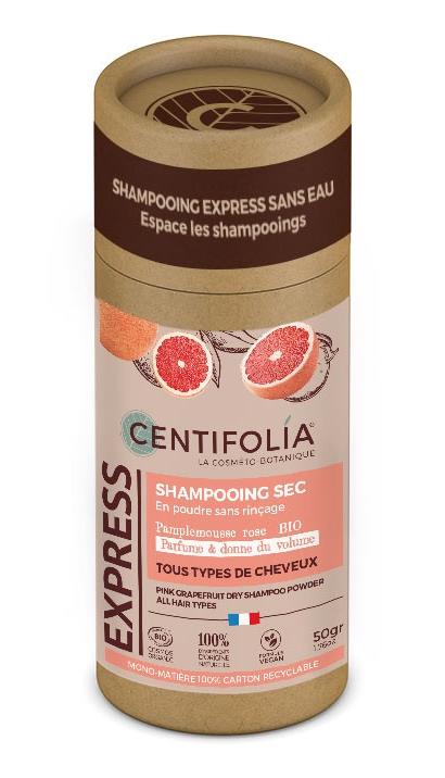 Shampooing sec en poudre - Centifolia - Pamplemousse rose