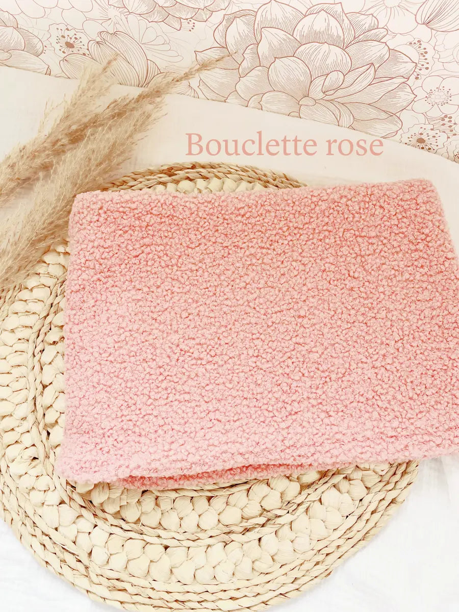 Snood adulte - Bouclette rose