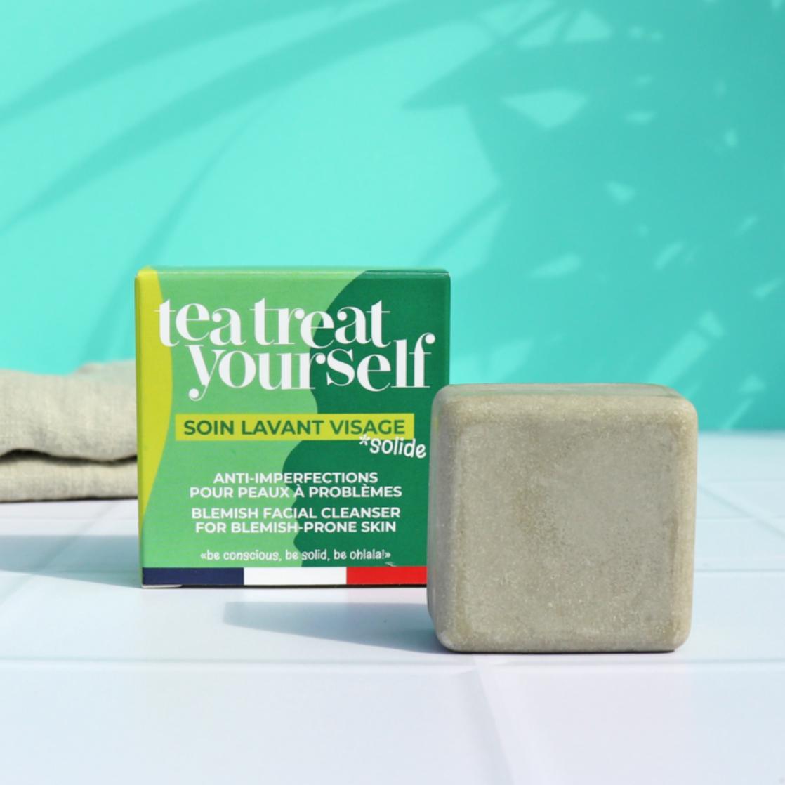 Soins lavants solides pour le visage - Lamazuna - Tea Treat Yourself (Anti-imperfections)
