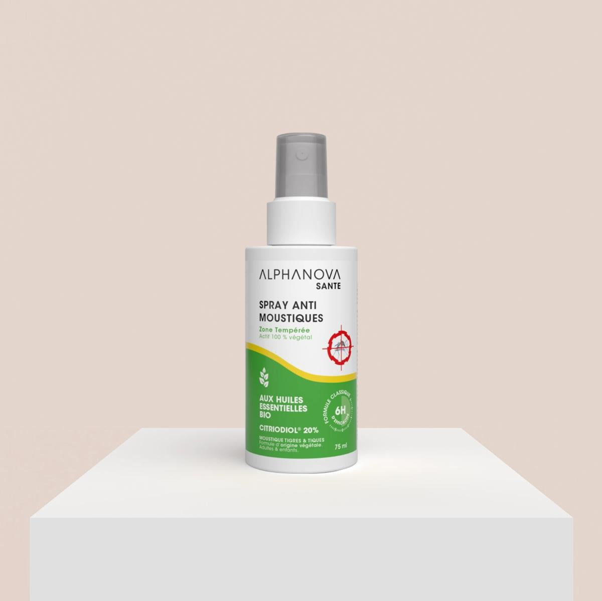 Spray anti-moustique pour zone tempérée - Alphanova - 1