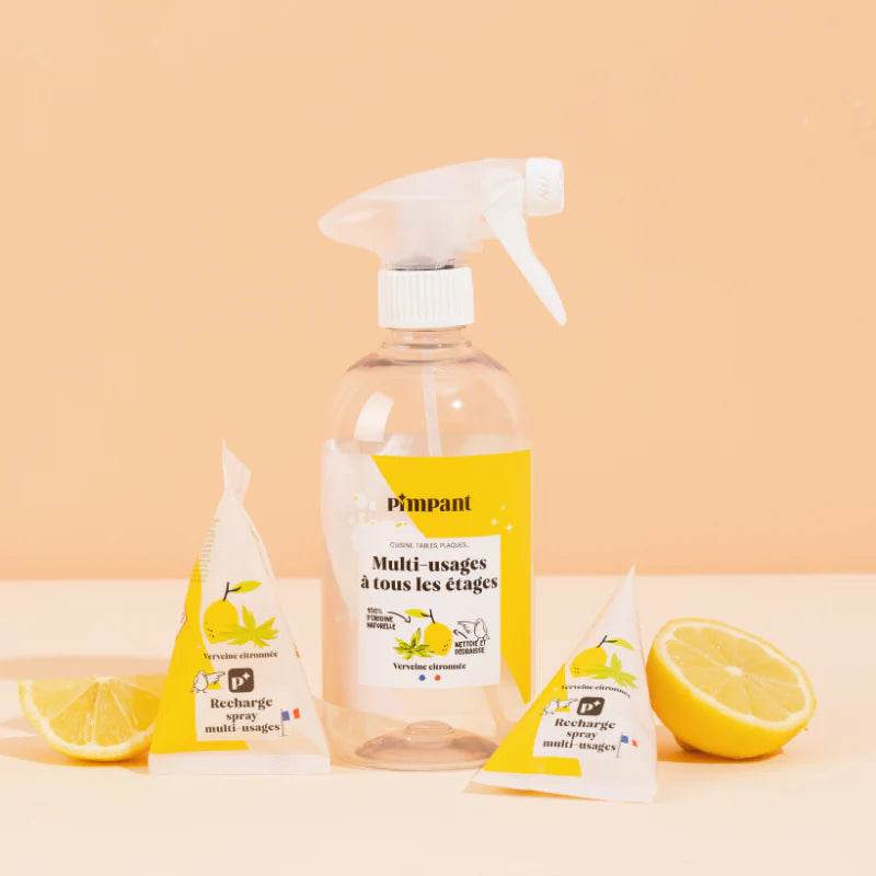 Spray multi-usage pour le ménage - Pimpant - Bouteille spray + une recharge