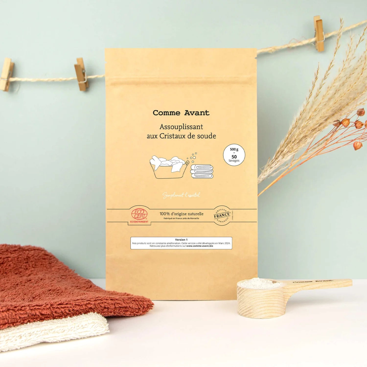 Assouplissant en poudre aux cristaux de soude - Comme Avant