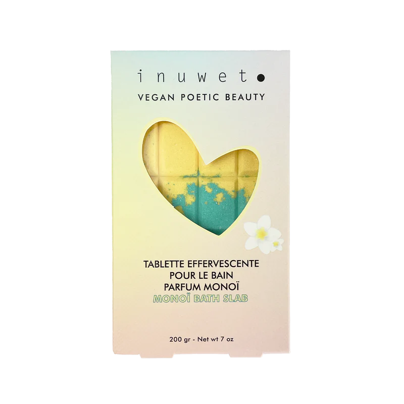 Tablette de bain effervescente - Inuwet - Parfum monoï