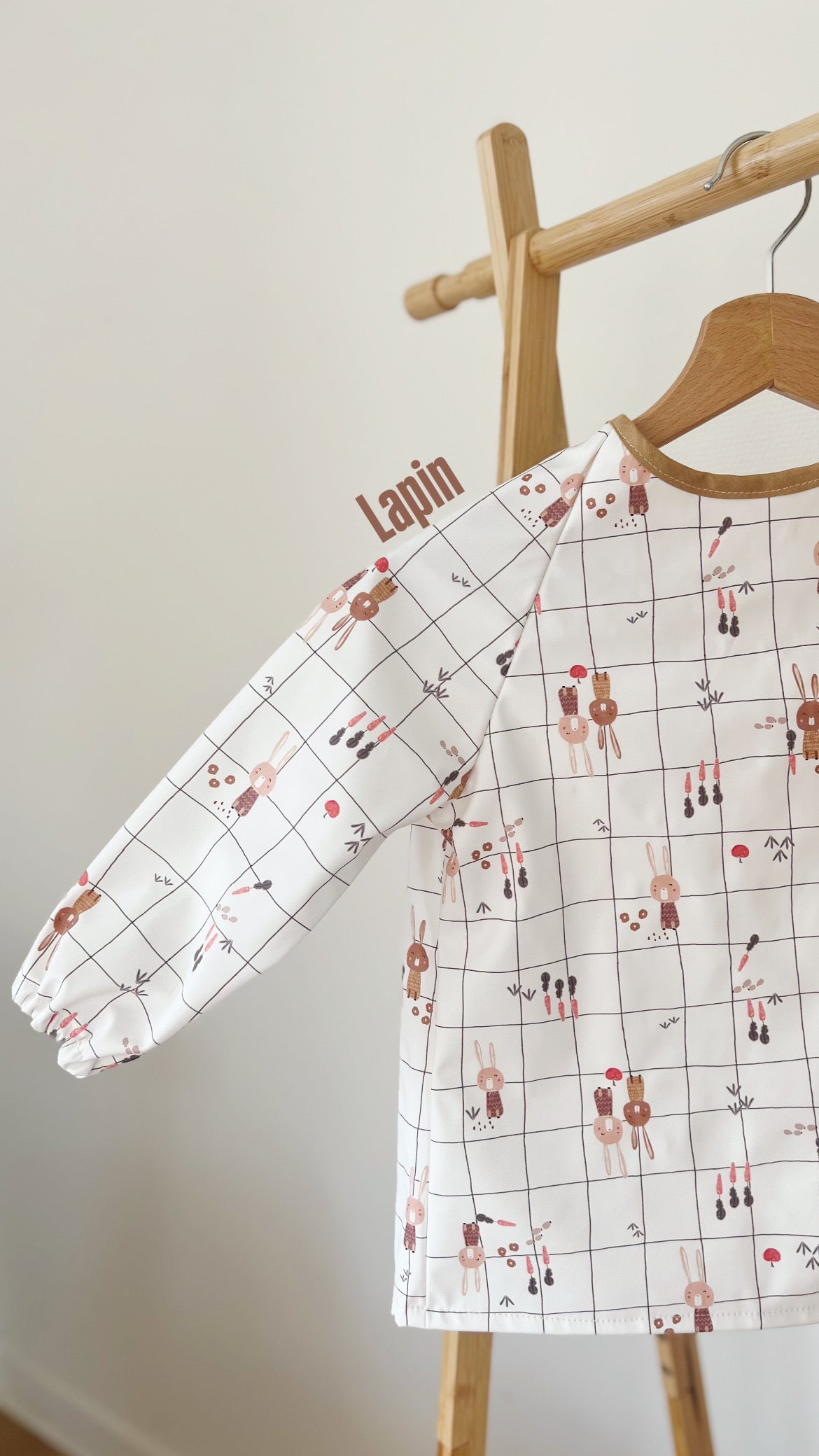 Tablier peinture imperméable 2-5 ans - Lapin