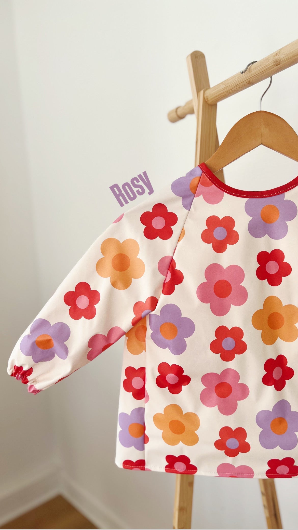 Tablier peinture imperméable 2-5 ans - Rosy