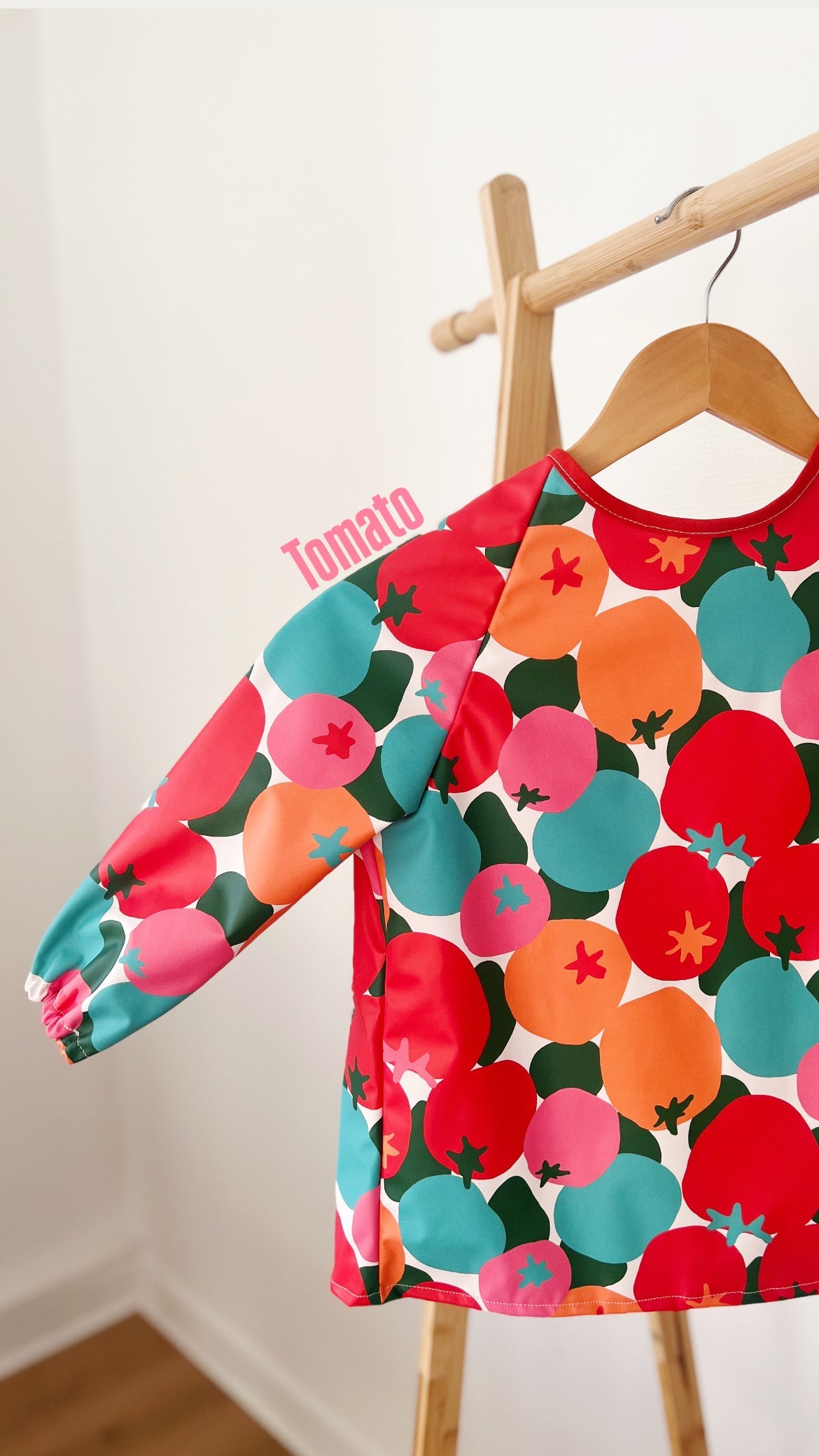 Tablier peinture imperméable 2-5 ans - Tomato