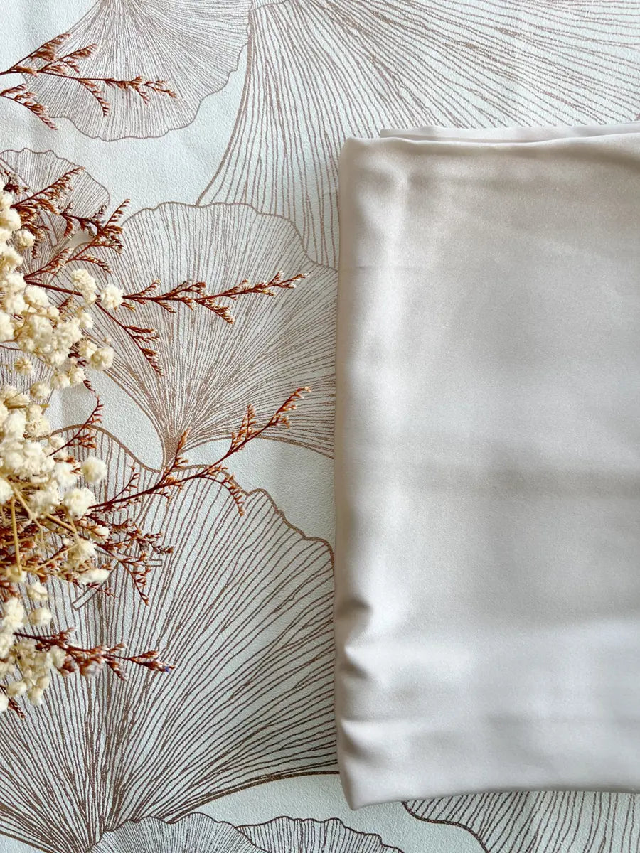 Taie d'oreiller en soie - Nude