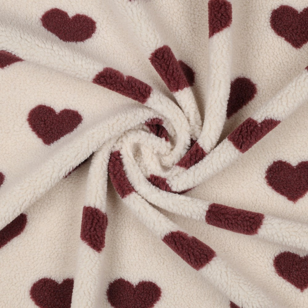 Teddy coeurs mauves - 1