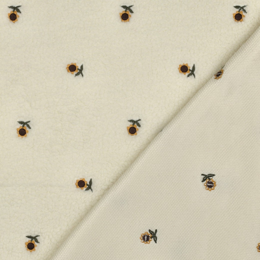Teddy écru broderie tournesols - 2
