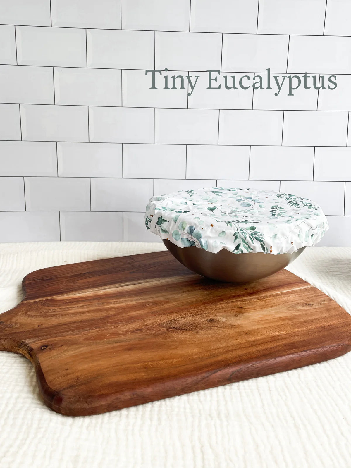 Coton enduit Tiny eucalyptus