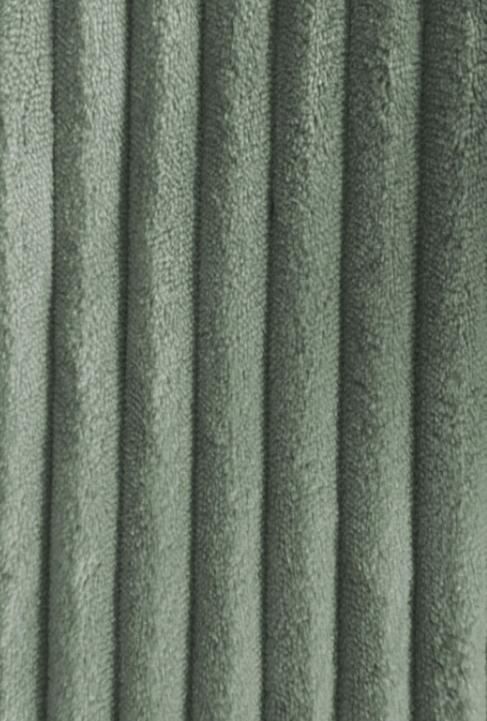 Tissu minky côtelé vert de gris - 1