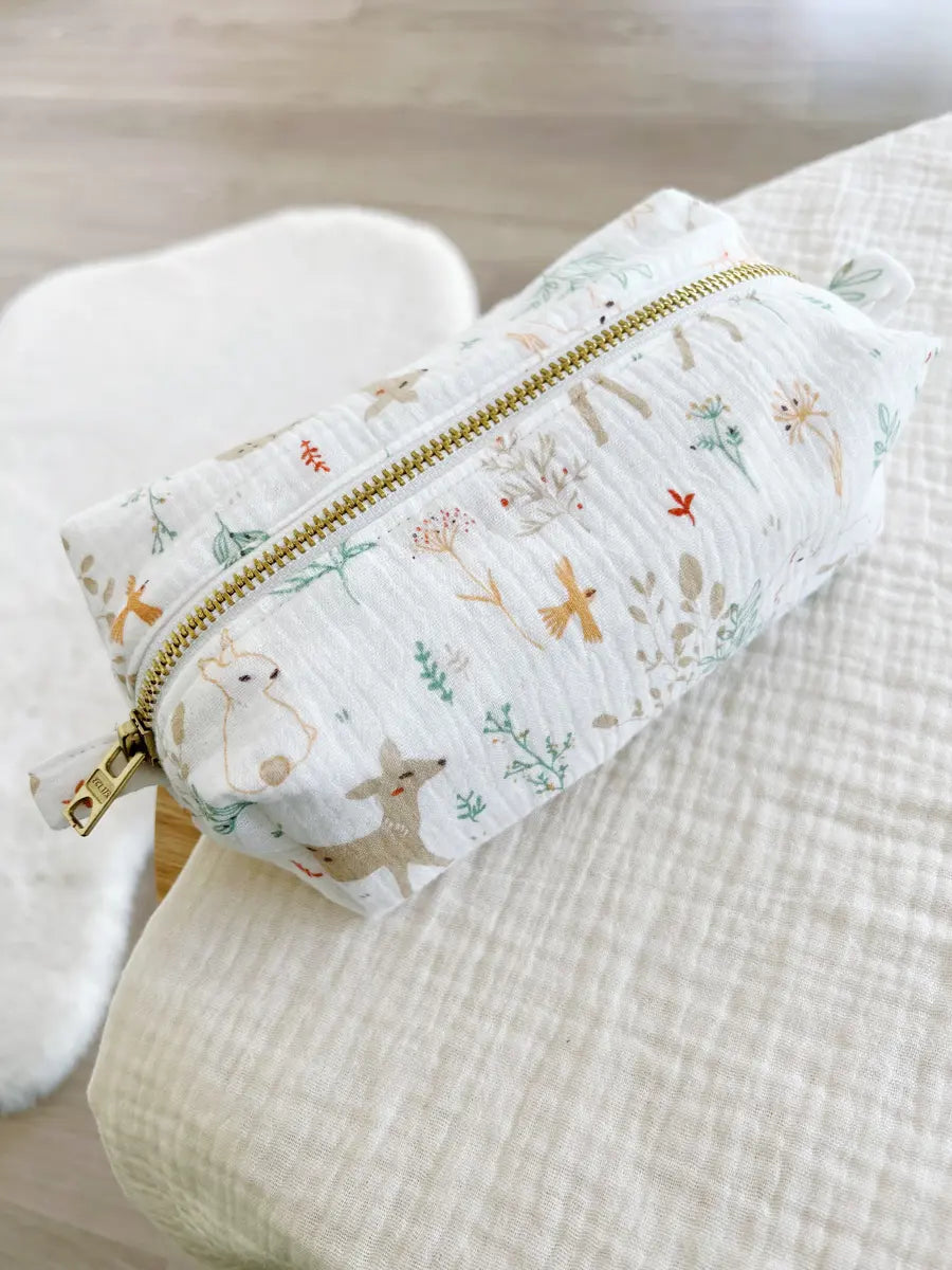 Trousse de toilette enfants (intérieur imperméable) - Friend forest