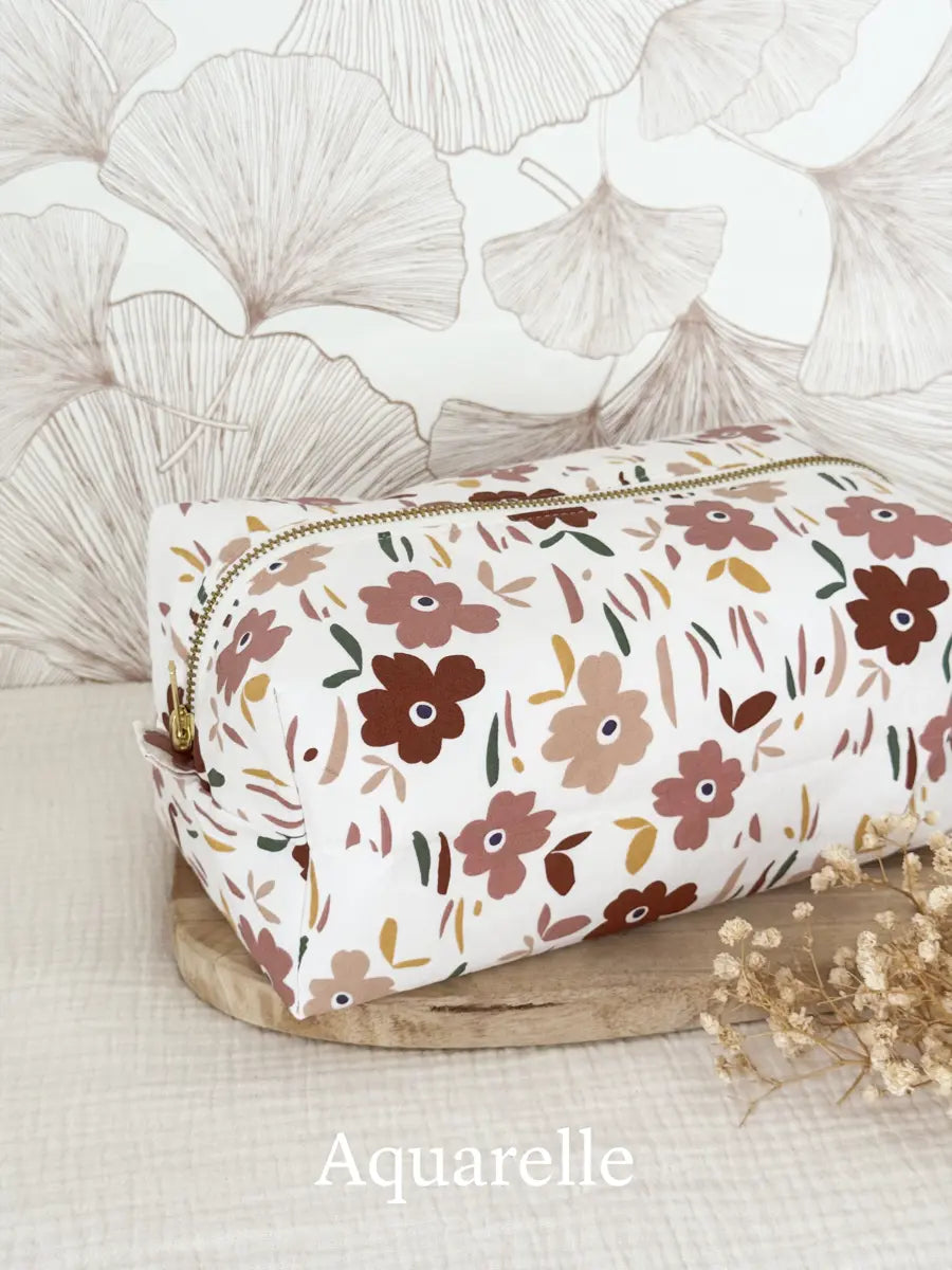 Trousse de toilette (intérieur imperméable) - Aquarelle