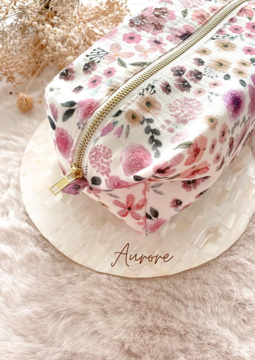 Trousse de toilette (intérieur imperméable) - Aurore