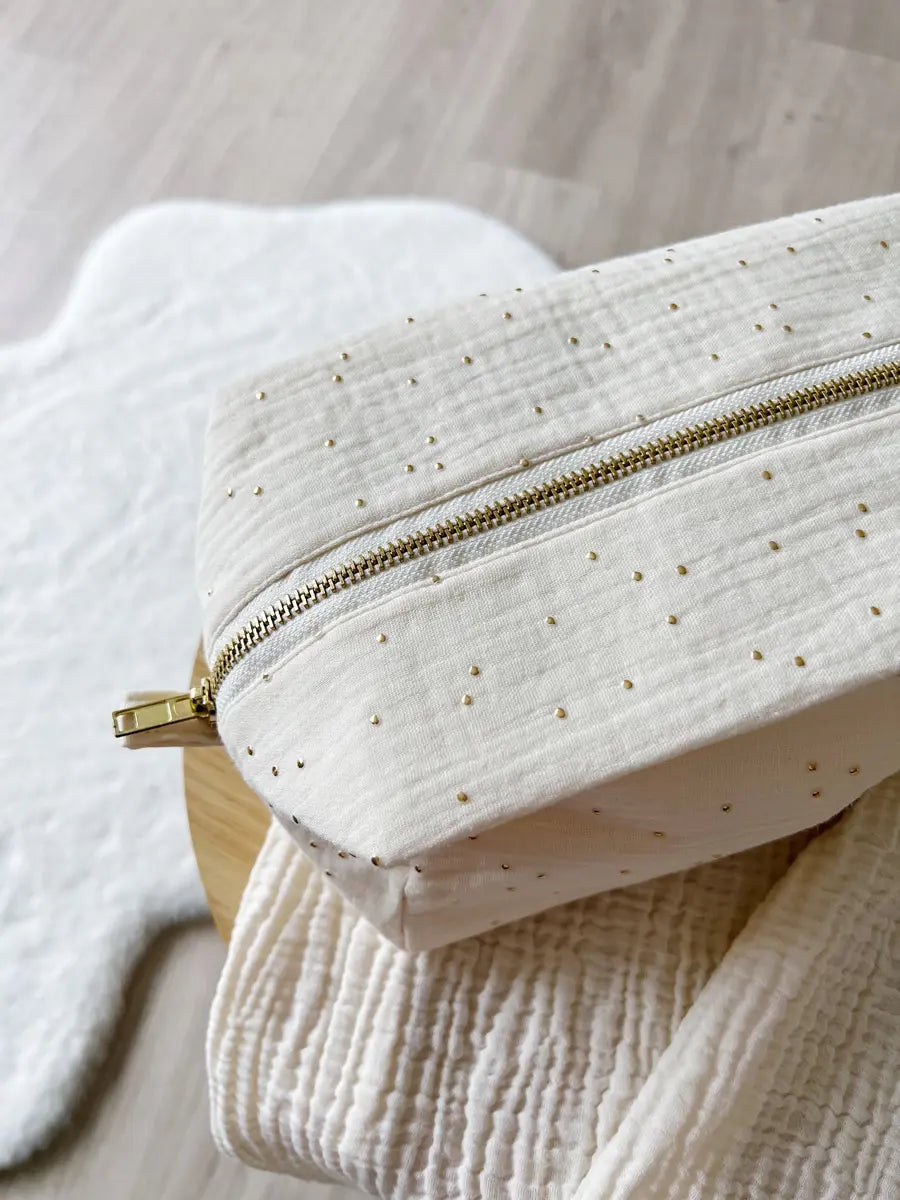 Trousse de toilette (intérieur imperméable) - Cream