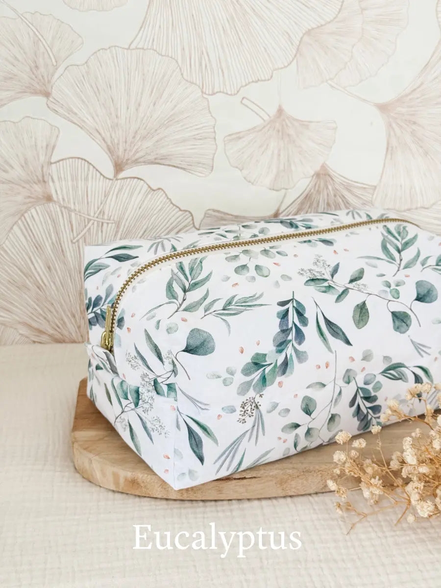 Trousse de toilette (intérieur imperméable) - Eucalyptus