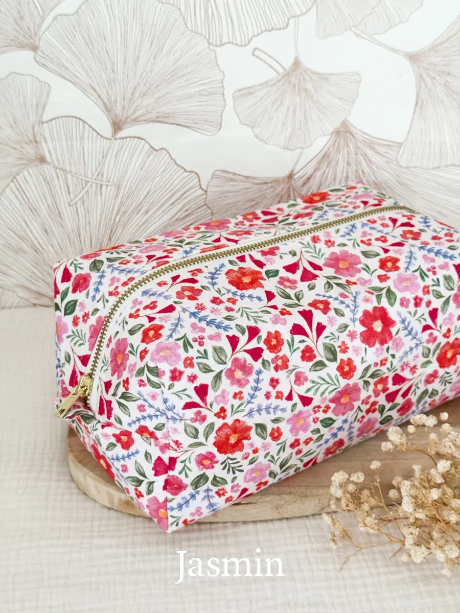 Trousse de toilette (intérieur imperméable) - Jasmin