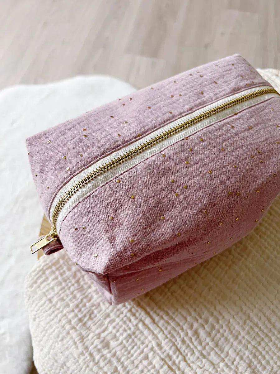 Trousse de toilette (intérieur imperméable) - Lila