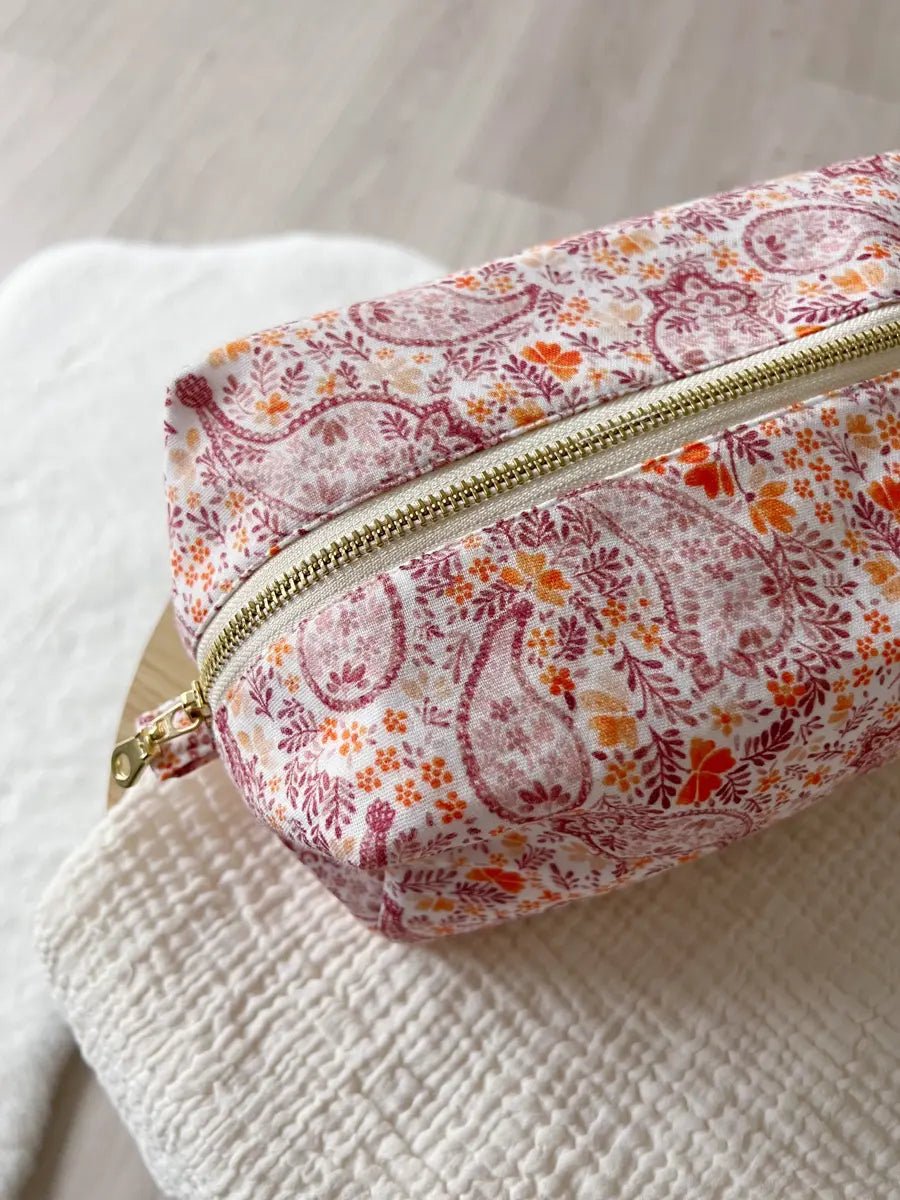 Trousse de toilette (intérieur imperméable) - Red cachemire