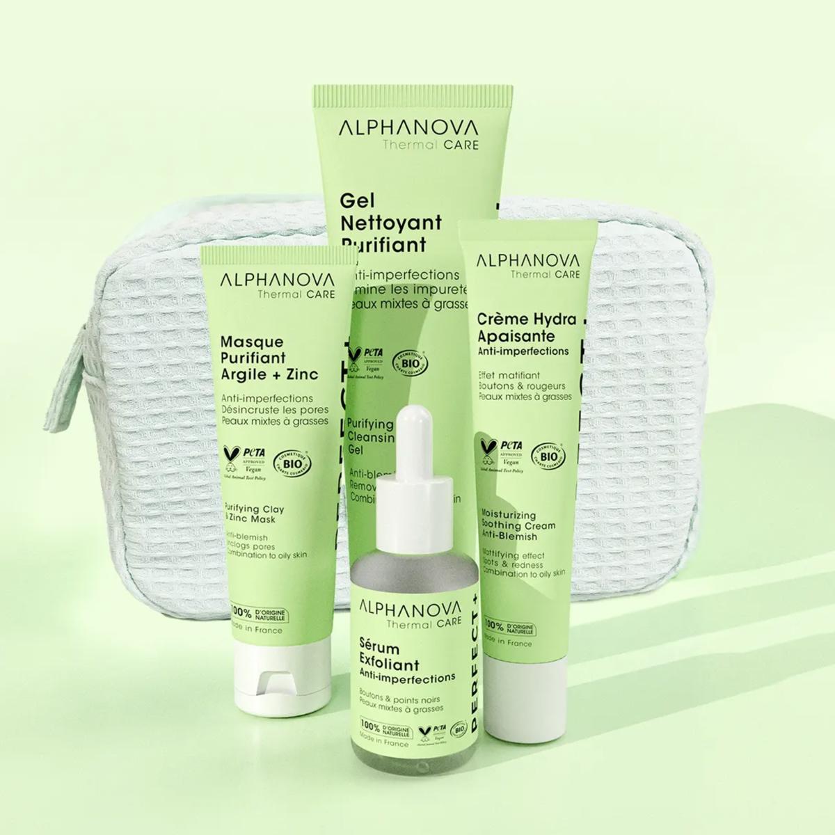 Trousse routine anti-imperfections zéro bouton  - Alphanova - 1