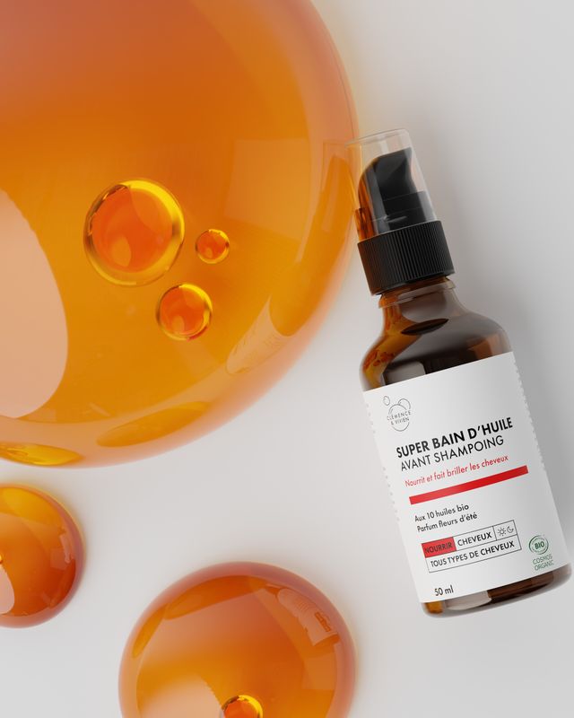 Super bain d'huile avant shampoing bio - Clémence et Vivien