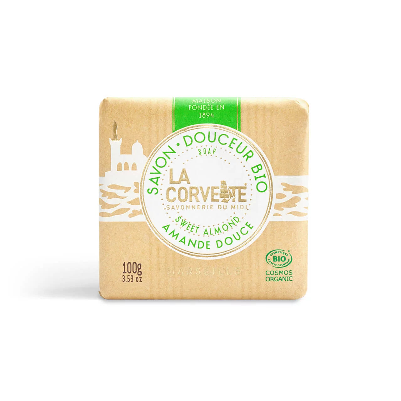 Savon Douceur Bio - La Corvette - Amande douce