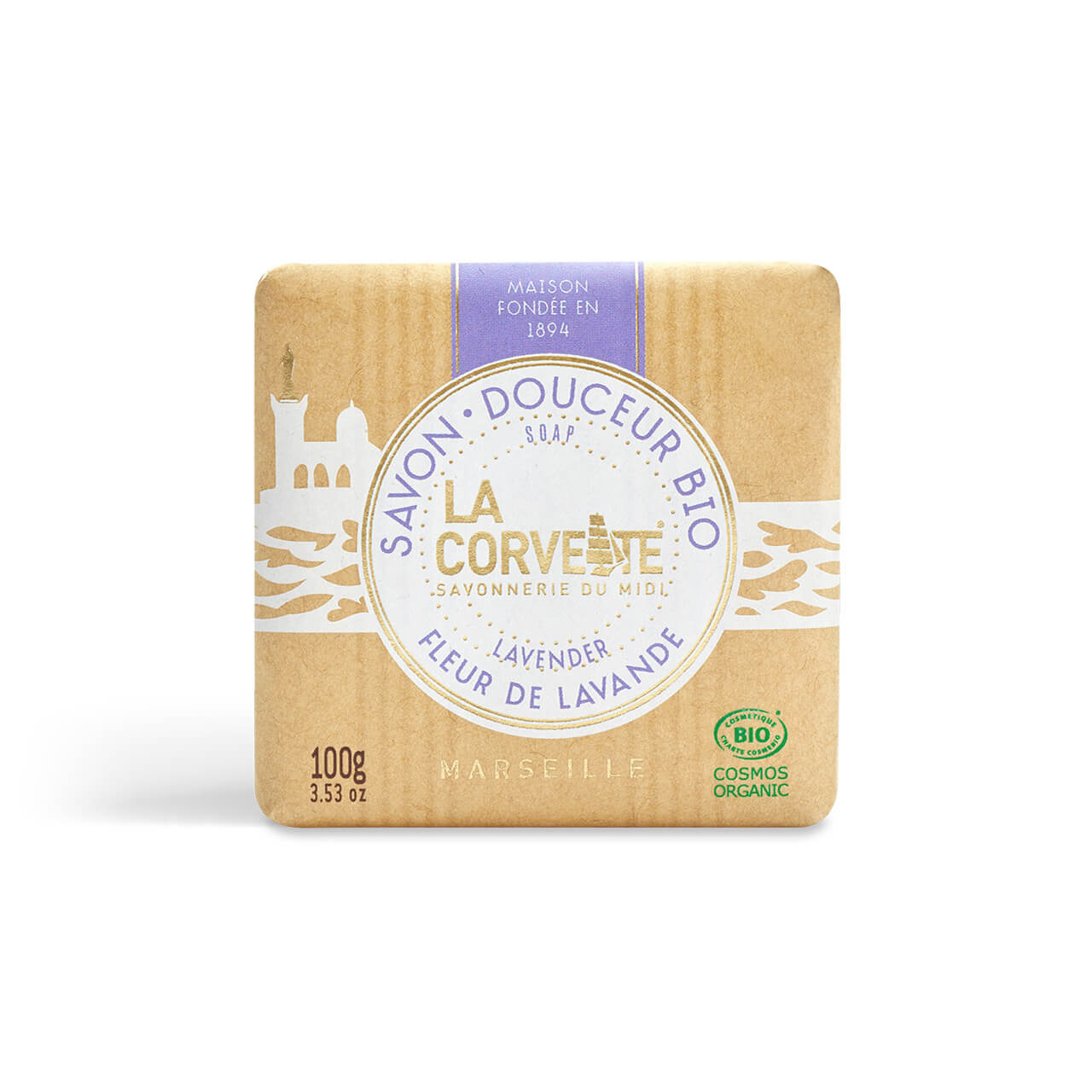 Savon Douceur Bio - La Corvette - Fleur de lavande