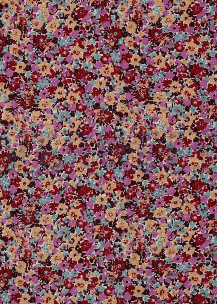 Viscose imprimée Purple flowers - 2