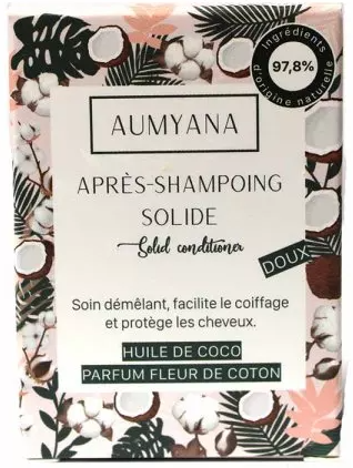 Après shampoing solide - Aumyana - Les cotons de Romane : Produits d'hygiène réutilisables et lavables